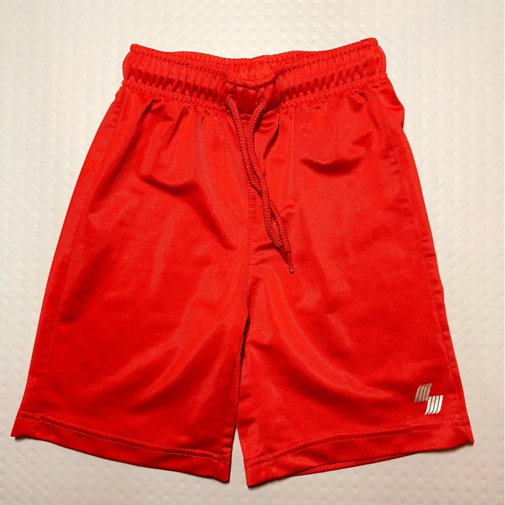 Bundle‎ “2” PLACE sport boys athletic shorts basketball small size 5/6 red gray
